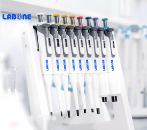 Micropipette de laboratoire Table en plastique Support de <span class=keywords><strong>pipette</strong></span> linéaire Support pour 8 pipettes Fabricant - Product Image 3