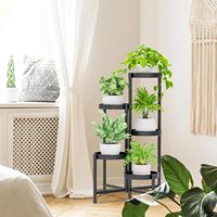 Support de jardinière d'intérieur Affichage Patio Pots de fleurs Rack Tall Metal Plants Stands
