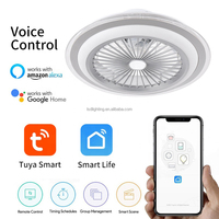 Ventilador de Techo con Luces para Dormitorio, Moderno, Aspas de PC, Ahorro de Energía, Certificado CE, Silencioso, Regulable