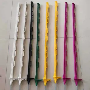 Clôture marches colorées en plastique, clôture de ferme en poly, 35-48 pieds