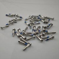 Sekrup Kepala Tombol Torx M5*20, Baut Anti Lepas dengan Patch Nilon Biru untuk Suku Cadang Perbaikan Skuter Listrik