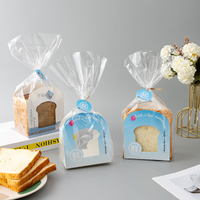 Emballage pliable en carton transparent de qualité alimentaire avec logo personnalisé pour boulangerie, sushis, pain grillé