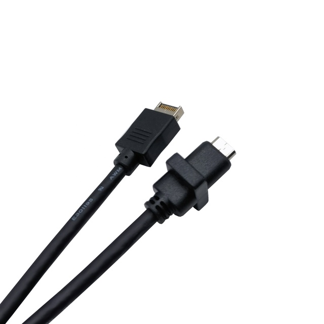 OEM Panel Mount USB3.2 Mobile Hard Disk Data Cable for Type C Type E Header 20 Pin Front Panel Adapter Screw Computer 6A Fast