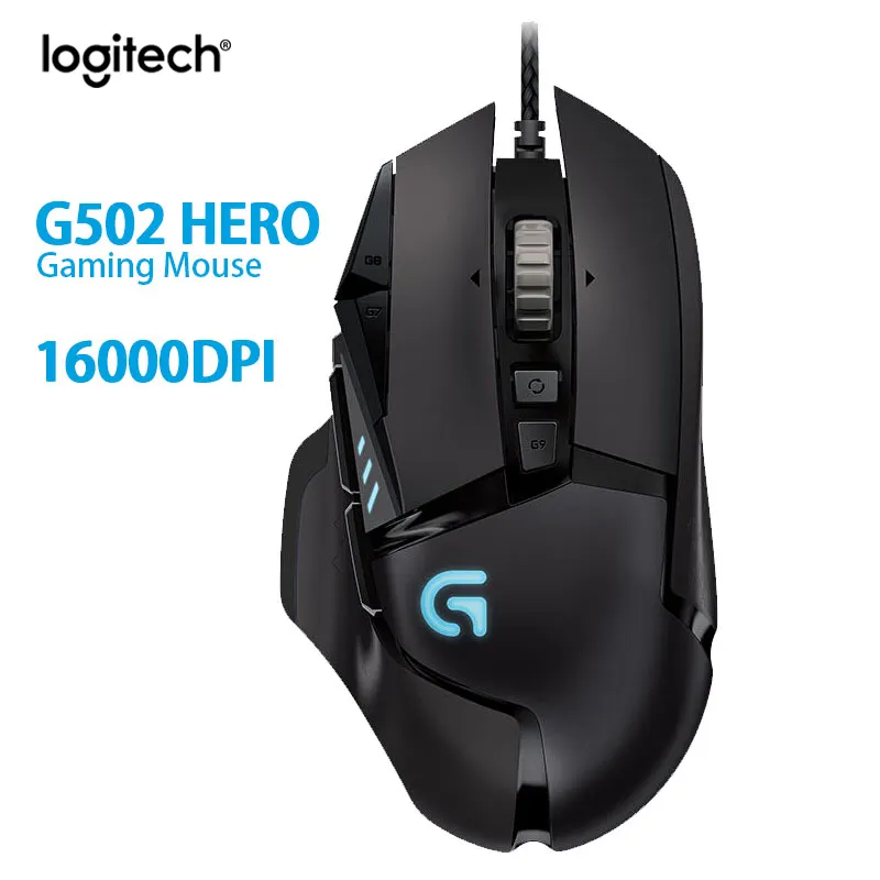 Logitech Logitech G502 HERO Performance Gaming Mouse Engine With 16 000 DPI Programmable Tunable LIGHTSYNC RGB For Mouse Gamer