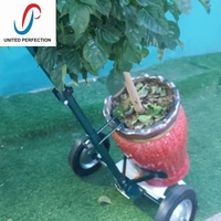 Chariot de jardin pliable 130 LBS le plus vendu, chariot à fleurs mobile, outils de jardinage, faible MOQ, en acier