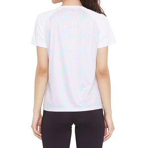 Camiseta Corta <span class=keywords><strong>de</strong></span> Verano para Mujer, Corte Ajustado, Precio Económico, Colores Personalizados, Diseño con Logotipo Frontal, Marca Privada, 100% Algodón - Product Image 3