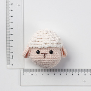 <strong>Handmade</strong> Animal and Flower Wool Pendant Keychain Creative Fruit Keychain with Knitted <strong>Design</strong> for Graduation Accessories - Product Image 4