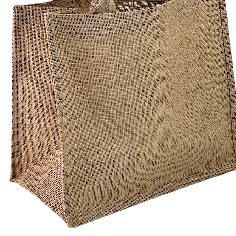 Jute Shoppers Durable Pouches Laminated Nonwoven Bag Fabric For Healthy Meals