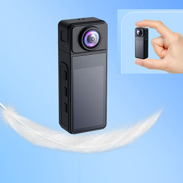 Mini Body Camera 2K HD Video Recorder 270° Rotatable Lens Wearable Pocket Camera for Outdoor Sports