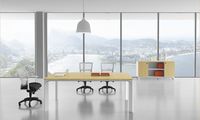 Ensemble de table de conférence modulaire avec chaises, mobilier de réunion de bureau pour projet commercial, fabricant sur mesure