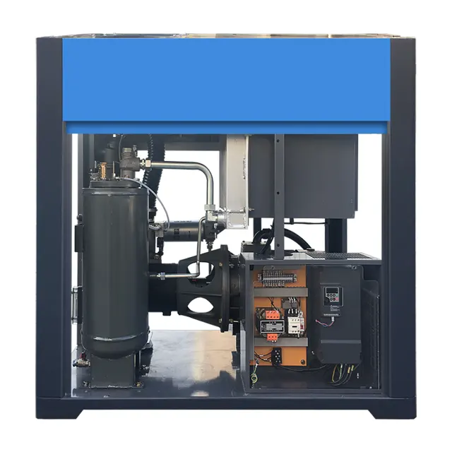 China Compressor China Outstanding Low Pressure Industrial Electric Oil Free Small Silent Rotary Screw Air Compressor 7.5Kw 10Hp Price On Sale