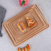 Vente en gros de planche à découper en bois de hêtre et marbre Plateau de nourriture aux fruits au fromage poli de style classique Plat de riz durable jetable