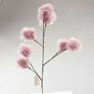 Fleur de plumes artificielles roses en gros d'usine pour la décoration de vacances de mariage à la maison - Product Image 1