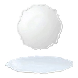 Plato de Postre de Porcelana ARYA LINE DIAM. 30.5CM BLANCO - Product Image 1