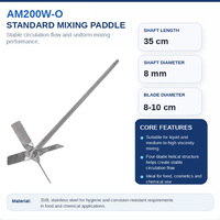 Mezclador de Acero Inoxidable de Alta Resistencia con Cuchilla Plana y Gruesa para Masilla de Alta Viscosidad