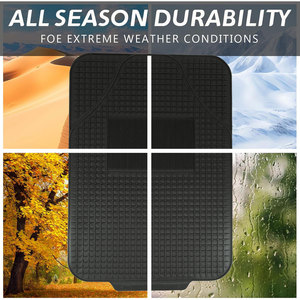 Set di tappetini per auto 4 pezzi pesanti in gomma spessa impermeabile antiscivolo in materiale plastico di lusso in stile Business adatto per il modello TT - Product Image 4
