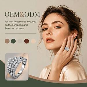 Glam Women's <b>Cocktail</b> <b>Ring</b> Zircon Claw Setting Platinum Plated Stainless Steel Heart Shape Trendy Wedding Engagement <b>Ring</b> - Product Image 1