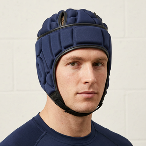 Protège-tête de rugby aux couleurs personnalisées, casque réglable et respirant, casque confortable en EVA, protège-tête léger et portable - Product Image 1