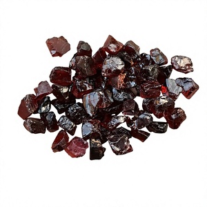 25 Piezas de Granate Rojo Natural en Bruto de Alta Calidad, 8-10 MM, Corte Excelente, Sin Tratar, para Joyería, Cristal Curativo Estrella - Product Image 2