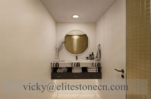 Lavabo de Mármol Natural Independiente Blanco y Negro para Lavarse las Manos, Personalizado, Venta al por Mayor, Directo de Fábrica en Tailandia - Product Image 3
