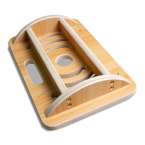 アンダーデスクマッサージボールフットレスト人間工学に基づいた木材痛み軽減脚部ホームオフィス用 - Product Image 4