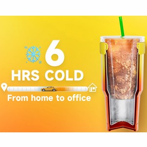 Manchon de café <span class=keywords><strong>glacé</strong></span> Isolation en acier inoxydable à double paroi Manchon de café réutilisable pour Dunkin Donuts McDonalds 16-32 oz - Product Image 4