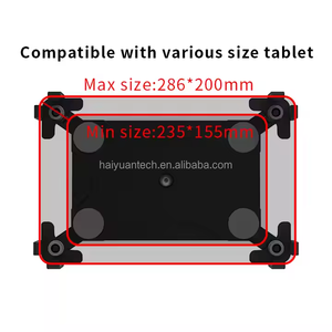 Oem Wall <strong>Mount</strong> 10-13'' Anti-Theft Security Monitor Display Stand Adjustable Aluminium Tablet Display <strong>Bracket</strong> With Sturdy Base - Product Image 3
