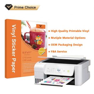 Custom Waterproof Printable Glossy Photo Sticker Paper Waterproof A3 A4 90gsm 135gsm Adhesive Paper Sheets for Printer - Product Image 1