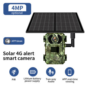 กล้อง CCTV พลังงานแสงอาทิตย์ AI 4G ที่มีความเร็วและ120ใน0.2วินาทีและไม่เรืองแสง H10-4G เฝ้าระวังสัตว์ป่าและล่าสัตว์มุมมองกว้าง (SA) 4g Ai SOLAR T - Product Image 1