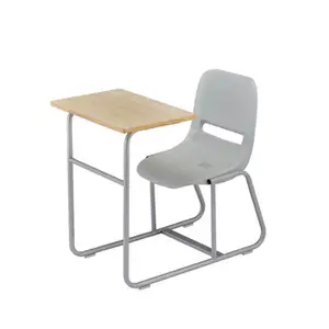 Sillas y escritorios de madera para estudiantes, Combo de silla de escritorio moderna y económica para escuela
