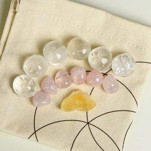 Venta al por mayor puntos de cristal naturales colorido conjunto de rejilla de cristal curativo DIY piedras de meditación Chakra Kit de energía - Product Image 5