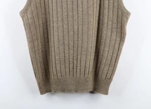 Streetwear vintage des années 70 unisexe, gilet de grande taille XS à <span class=keywords><strong>XXL</strong></span>, tricot côtelé épais, col en V, gilet chaud d'automne et d'hiver, motif imprimé - Product Image 6