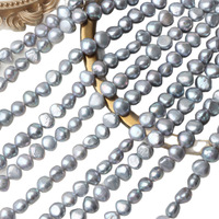 9-10mm gris grande pierre perle baroque perles d'eau douce naturelles en vrac pour bijoux à bricoler soi-même
