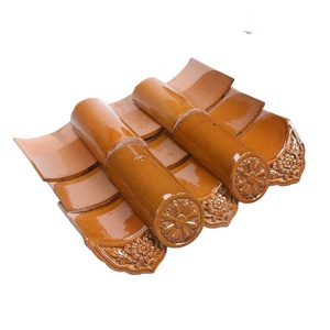 30 năm của Trung Quốc Nhà thờ Hồi giáo đền dự án gốm cam vàng mái ngói Nhà cung cấp gạch men để bán - Product Image 4