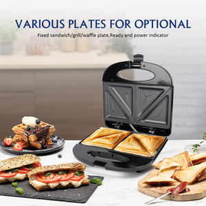 Macchina alimentare per dolci e macchina per <span class=keywords><strong>Waffle</strong></span> con macchina per Sandwich da 750W nell'uso domestico - Product Image 5