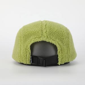 고품질 맞춤형 겨울 자수 패치 올오버 5패널 플리스 캠프 캡, 스포츠 러닝 캠퍼 모자, 경량 캠핑 캡 - Product Image 5