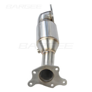 Bargee 3.5 "tuyau de descente d'échappement <span class=keywords><strong>Megna</strong></span> Flow tuyau de descente d'échappement pour Honda Civic 2016-UP Type R 2.0T tuyau de descente avec catalyseur - Product Image 2
