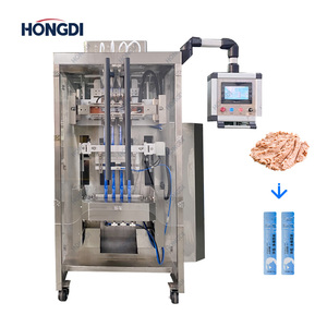 Liquid packaging <b>machine</b> with 4 columns is suitable for packaging plum <b>juice</b> and honey. - Product Image 1