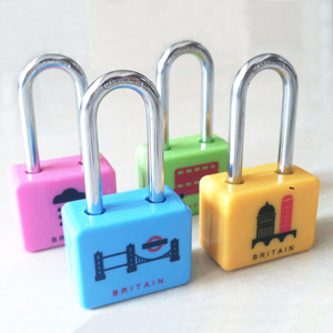 Korean Style <b>Small</b> Padlock Mixed Colors ABS Material Anti Corrosion <b>Drawer</b> Luggage Lock Student Dormitory Use - Product Image 2