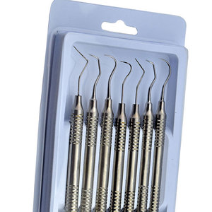 Ensemble de sondes dentaires manuelles en acier inoxydable de haute qualité, classe I, dispositif médical professionnel, poignée ergonomique, instruments dentaires - Product Image 5