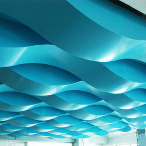 ألواح سقف زخرفية جميلة بتصميم موجي، ألواح سقف مستعارة بتصميم موجي - Product Image 6