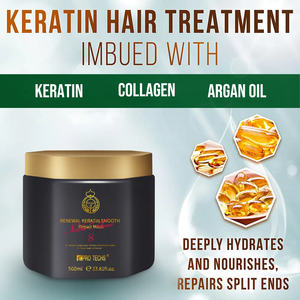 Masque capillaire réparateur à la kératine et au collagène bio naturel, marque privée OEM, huile d'argan, masque capillaire hydratant, crème revitalisante, vente en gros - Product Image 2