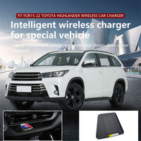 Soporte de Carga Inalámbrico Certificado para Teléfono, Fabricado en China, Carga Rápida para Toyota Alphard Weilfa 2015+, ABS+PC, Superventas