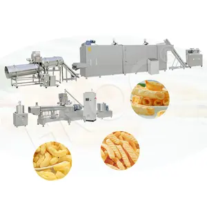 Hnoc Maïs Gevulde Stok Puff Snack Extruderen Machine Maïs Opblazen Knapperige Puff Voedsel Extruder Lijn