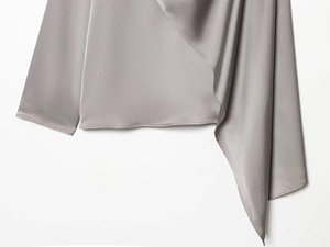 SHENZHU 2026 Nueva Camisa <span class=keywords><strong>de</strong></span> Satén con Cuello Alto y Manga Larga para Mujer, Elegante y a la <span class=keywords><strong>Moda</strong></span>, con Pliegues y Estilo Chal, 1305167 - Product Image 6