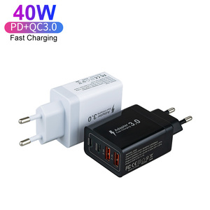40W 4 puertos Dual PD <span class=keywords><strong>20W</strong></span> + Dual <span class=keywords><strong>USB</strong></span> QC3.0 <span class=keywords><strong>Cargador</strong></span> <span class=keywords><strong>de</strong></span> pared Tipo <span class=keywords><strong>C</strong></span> <span class=keywords><strong>Cargador</strong></span> <span class=keywords><strong>20W</strong></span> <span class=keywords><strong>Adaptador</strong></span> <span class=keywords><strong>de</strong></span> <span class=keywords><strong>corriente</strong></span> para <span class=keywords><strong>Apple</strong></span> iPhone 14 15 16 Pro - Product Image 6