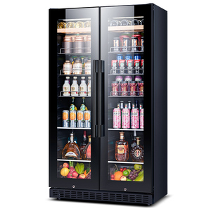 NE-426 Cave à vin autoportante de grande capacité 300l, double zone, 106 bouteilles, intégrée au mur, cave à vin domestique avec étagères en bois - Product Image 5