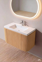 Évier monobloc en résine sans soudure, lavabo moderne et élégant pour l'approvisionnement par contrat