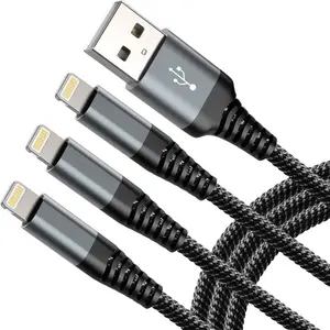 كابل شحن مضفر عالي الجودة للشحن السريع كابل مضفر usb مناسب للشحن بـ 8 سنون