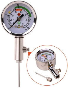 Medidor De Pressão Digital Barômetro De Metal para Basquete Voleibol Futebol Futebol Árbitro Barômetro Air Pressure Gauge - Product Image 3
